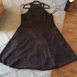 City Chic Fit and Flare Black Lace Dress